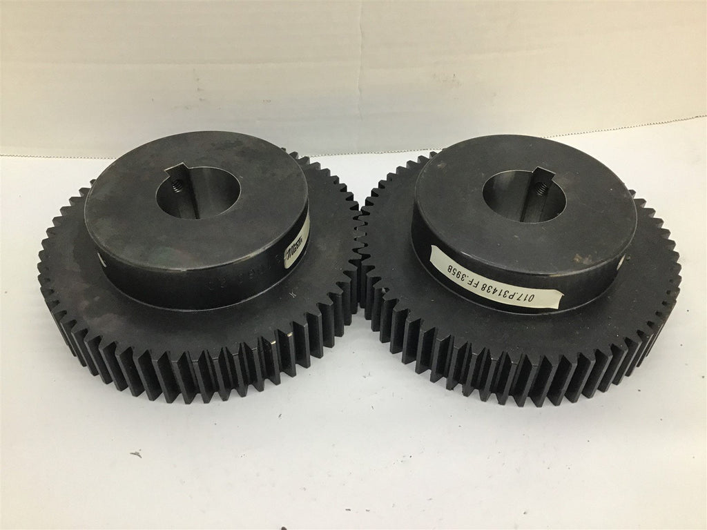 Martin TS1060 Gear 60 Teeth x 3/8" Key x 1-1/2" ID x 1/8" Pitch Lot Of 2