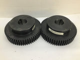Martin TS1060 Gear 60 Teeth x 3/8" Key x 1-1/2" ID x 1/8" Pitch Lot Of 2