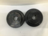 Martin TS1060 Gear 60 Teeth x 3/8" Key x 1-1/2" ID x 1/8" Pitch Lot Of 2