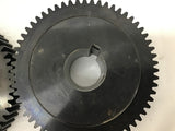 Martin TS1060 Gear 60 Teeth x 3/8" Key x 1-1/2" ID x 1/8" Pitch Lot Of 2