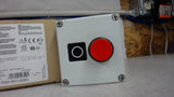 SIEMENS 3SB3 801-0DB3   ENCLOSURE WITH RED PUSHBUTTON,
