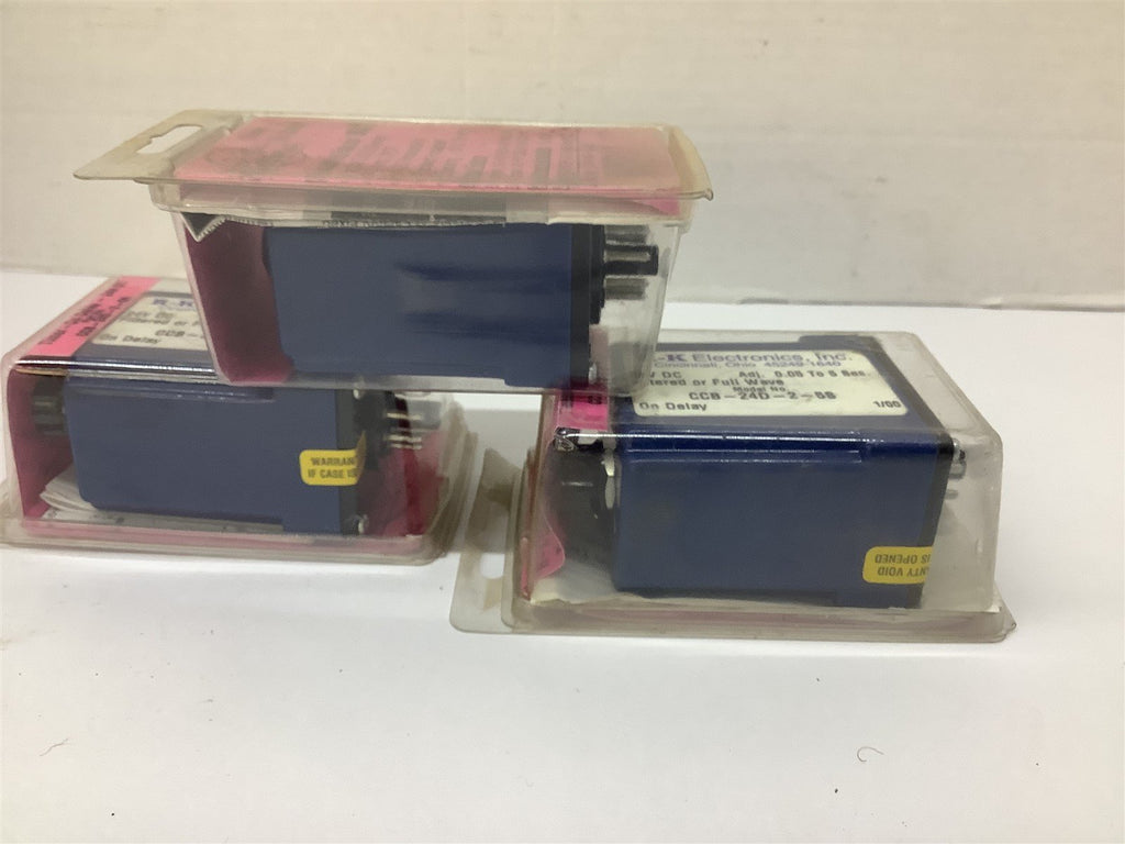 RK Electronics CCB-24D-2-5S Timer On-Delay Relay Lot Of 3
