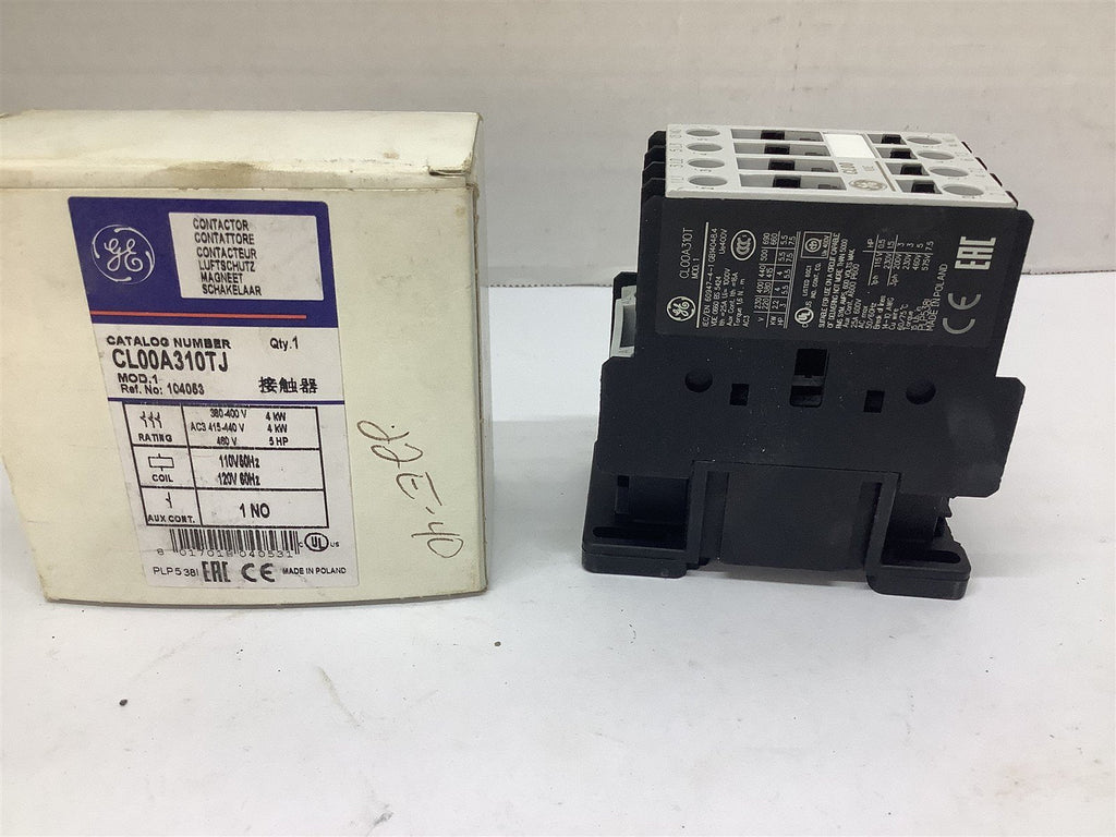 General Electric CL00A310TJ Contactor 5 HP 480 V