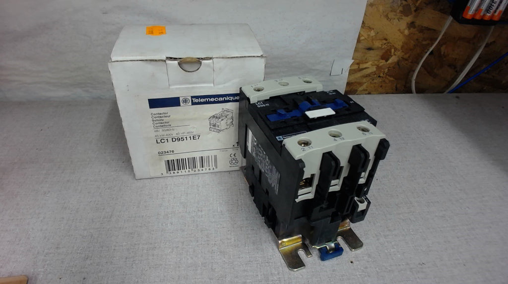 Telemecanique Lc1 D9511E7, 60 Hp, 480 Volt, 48V Coil, Contactor / Starter