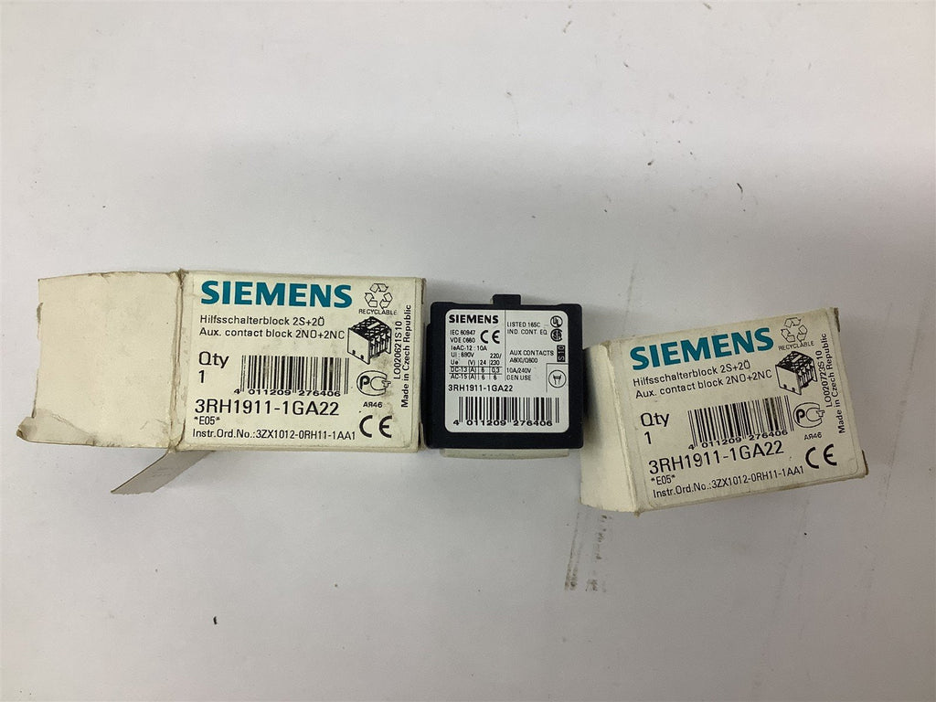 Siemens 3RH1911-1GA22 Contactor