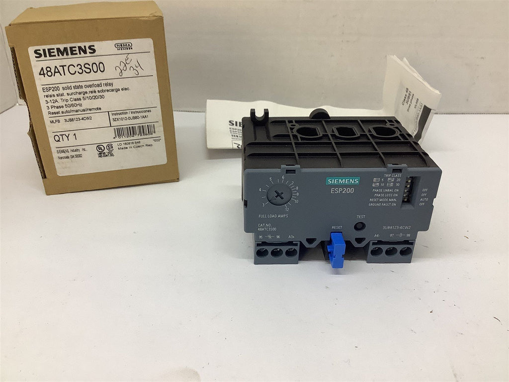 Siemens 48ATC3S00 Overload Relay