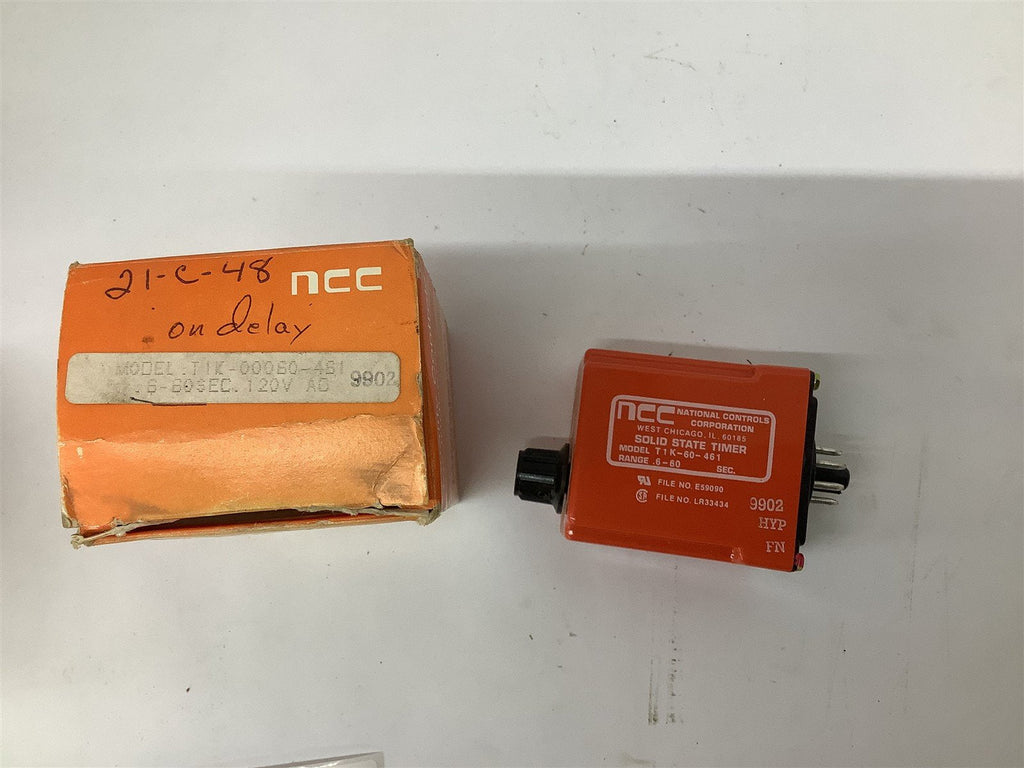 National Controls T1K-60-461 Time Delay Relay