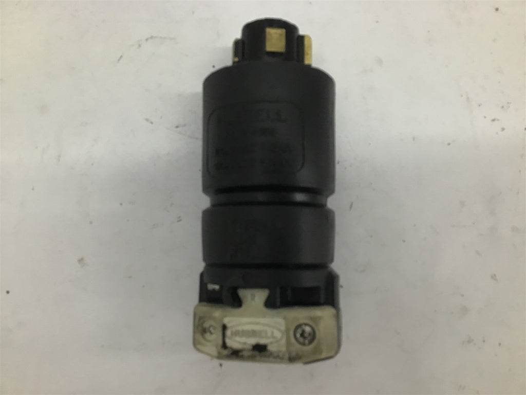 Hubbell 21415B Turn and Pull Plug 20 A 250 VDC