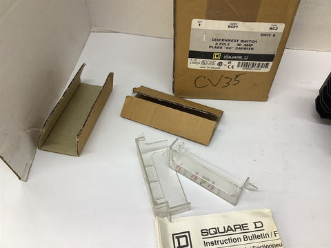 Square D Trennschalter 30A 600V – Klasse 9421 Typ NC2, Gebraucht Aus Stilllegung