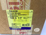 Square D FAL34100 Circuit Breaker 100A 3P