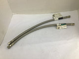 Danco Flexconnex 52224 Stainless Steel 20" Faucet Connector 3/8" Lot Of 2