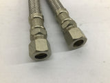 Danco Flexconnex 52224 Stainless Steel 20" Faucet Connector 3/8" Lot Of 2