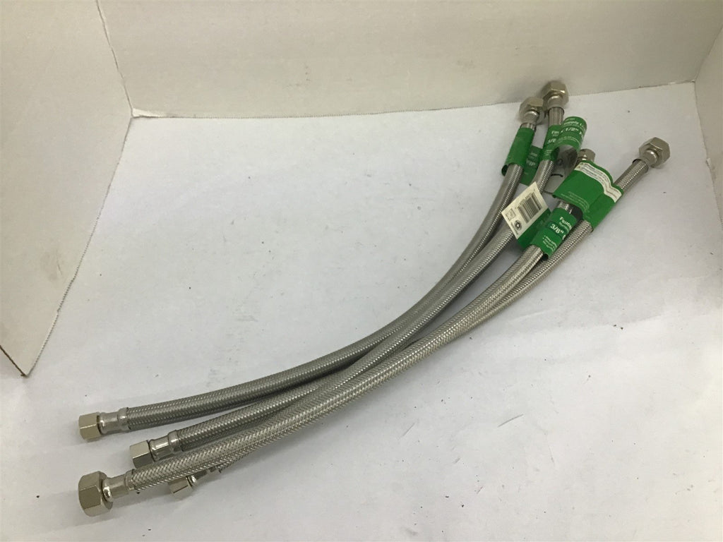 B and K 496-003 20" Faucet Supply Line 3/8" x 1/2" Lot Of 4