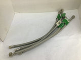 B and K 496-003 20" Faucet Supply Line 3/8" x 1/2" Lot Of 4