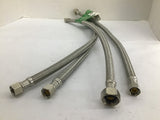 B and K 496-003 20" Faucet Supply Line 3/8" x 1/2" Lot Of 4
