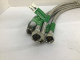 B and K 496-003 20" Faucet Supply Line 3/8" x 1/2" Lot Of 4