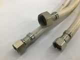B and K 495-004 24" Faucet Supply Line 3/8" x 1/2" Lot Of 3