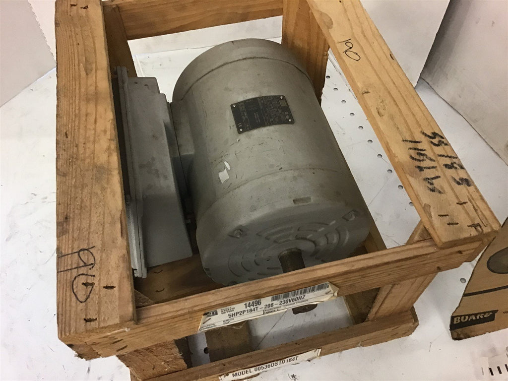 WEG 005360S1D184T AC Motor 5 HP 208-230 V 3510 RPM 2P 184T 1PH 60 Hz OD