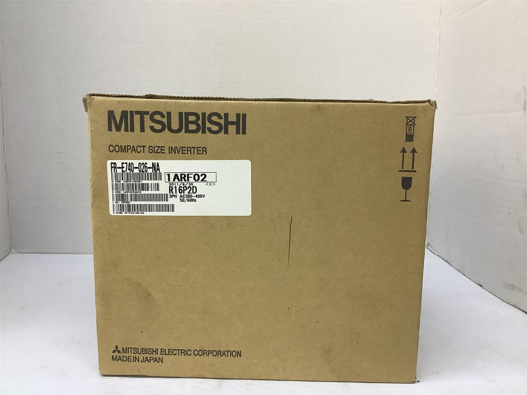 Mitsubishi FR-E740-026-NA Inverter 2.6 A 3 PH 380-480 V 0.2-400 Hz