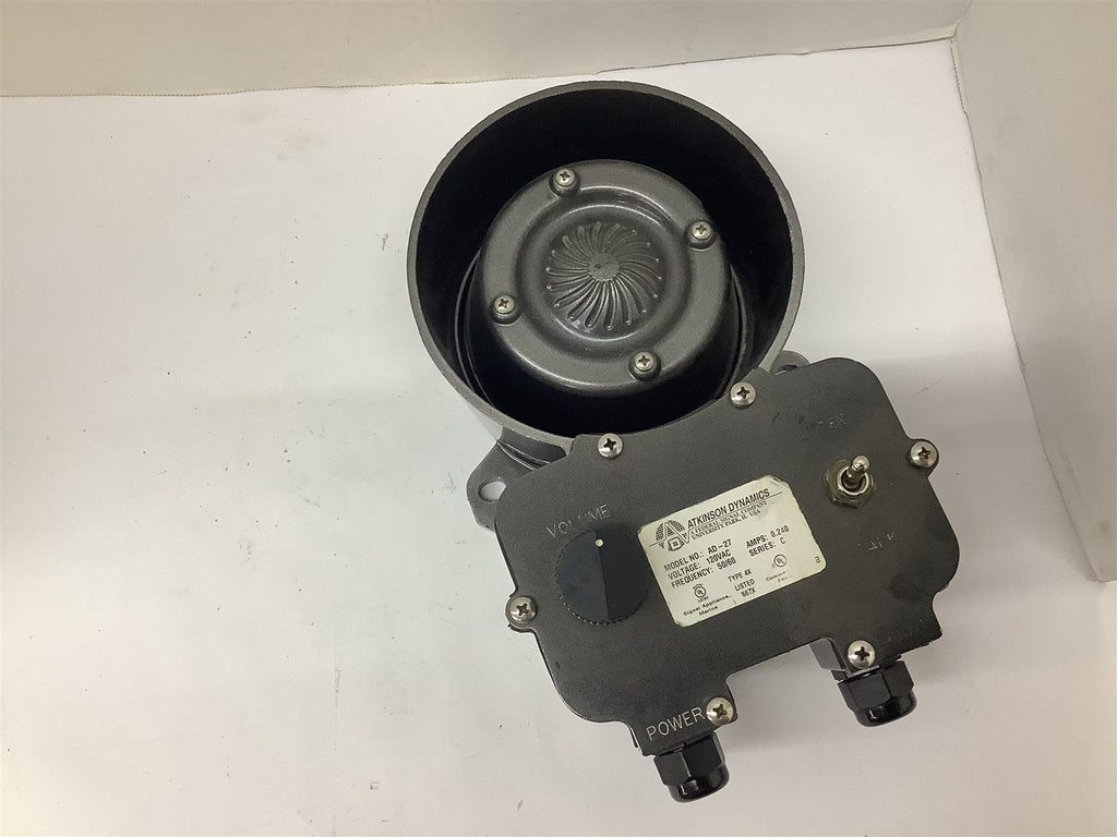 Atkinson Dynamics AD-27 Ser. C Intercom System 120 VAC 0.24 Amps 50/60 Hz