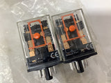 Omron MK2P-S Relay 250 VAC 28 VDC 10 A Lot Of 2