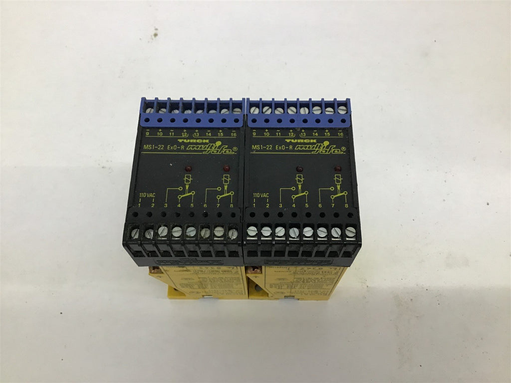 Turck Elektronix MS 1-22 ExO-R Amplifier Relay Lot Of 2