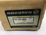 Norgen F40-200-A0TA Filter-Oil Removal 150 PSIG 125 Degree