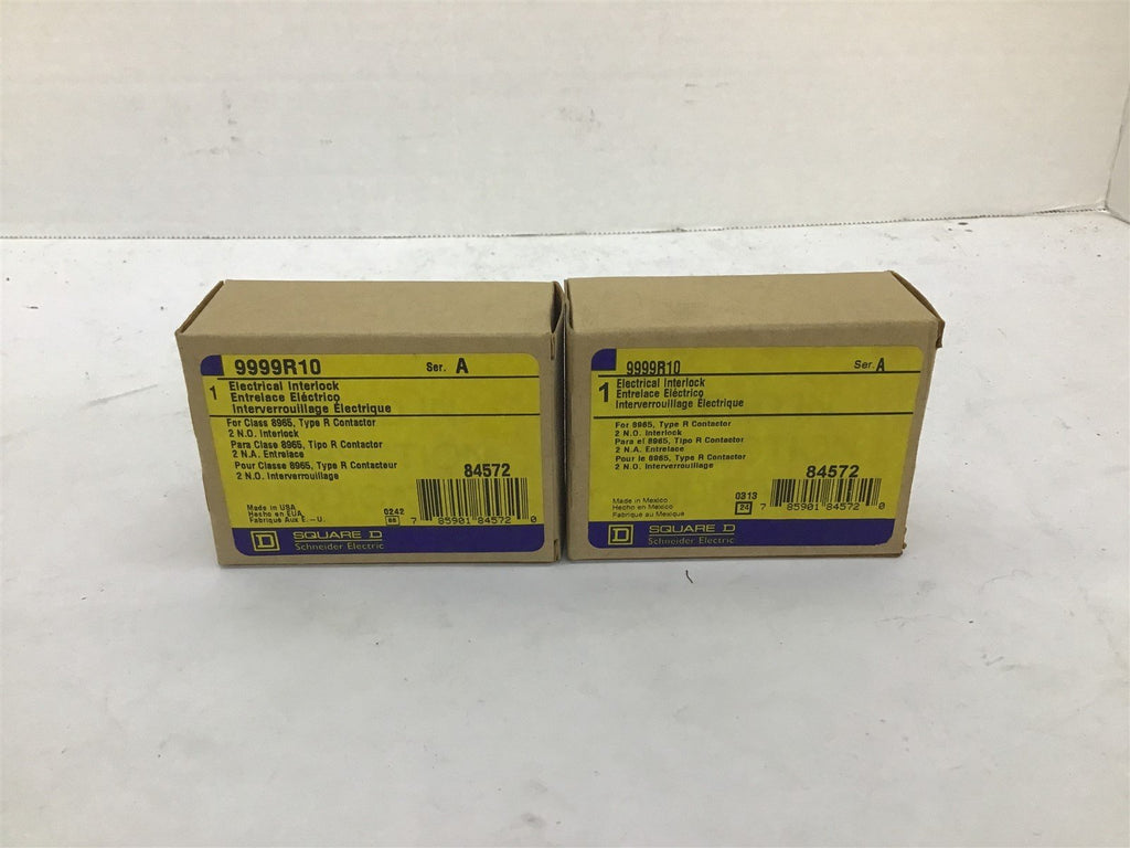 Square D 9999R10 Ser. A Electrical Interlock Lot Of 2