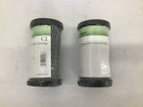 Pentek C2 Carbon-Impregnated Cellulose Filter Cartridge Lot Of 2