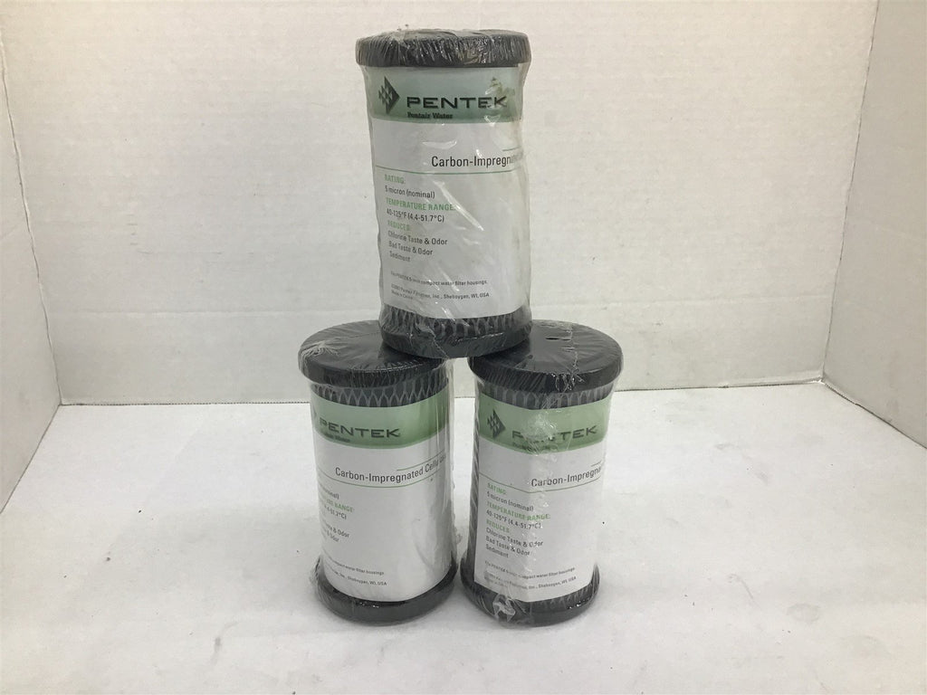 Pentek C2 Carbon-Impregnator Cellulose Filter Cartridge Lot Of 3