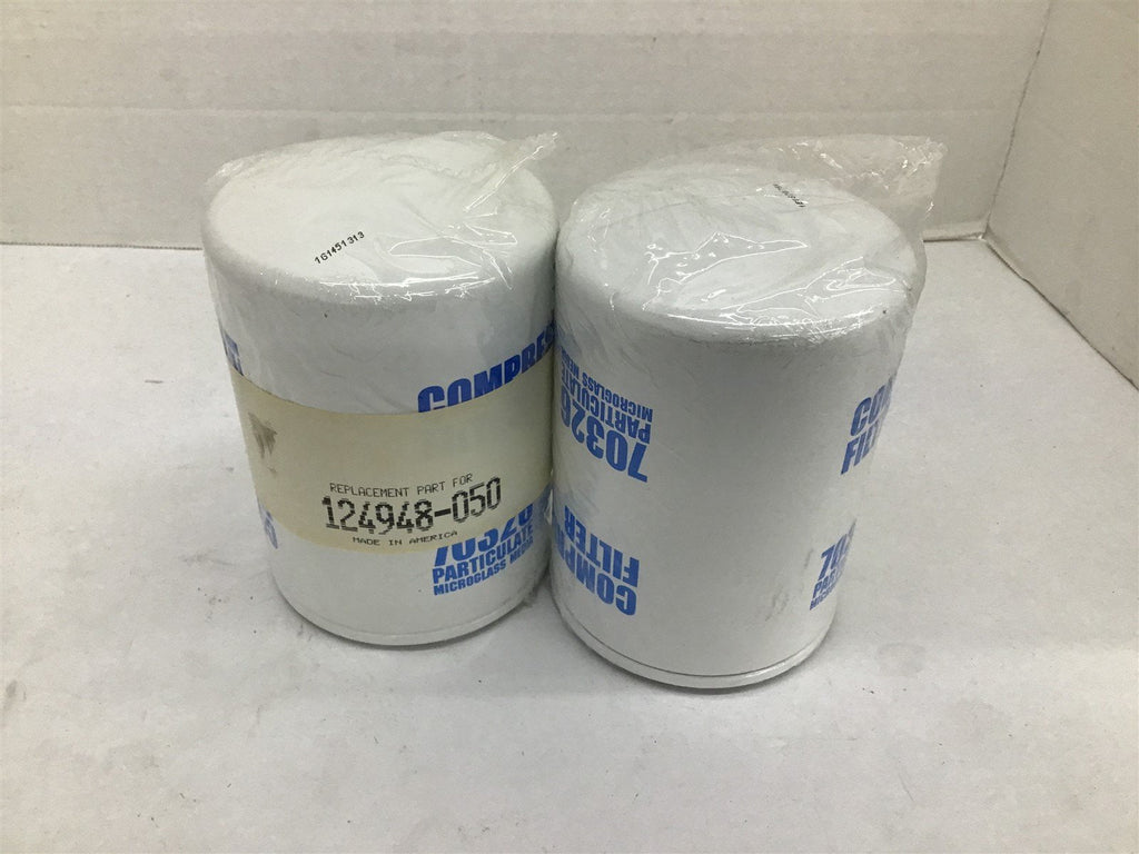 Particulate Microglass Media 70236 Compressor Filter Lot Of 2