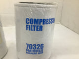 Particulate Microglass Media 70236 Compressor Filter Lot Of 2