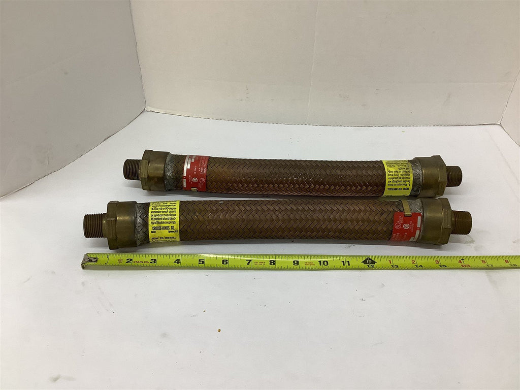 Crouse and Hinds ECGJH 212 Conduit Fitting Size 3/4" 12" L Lot Of 2
