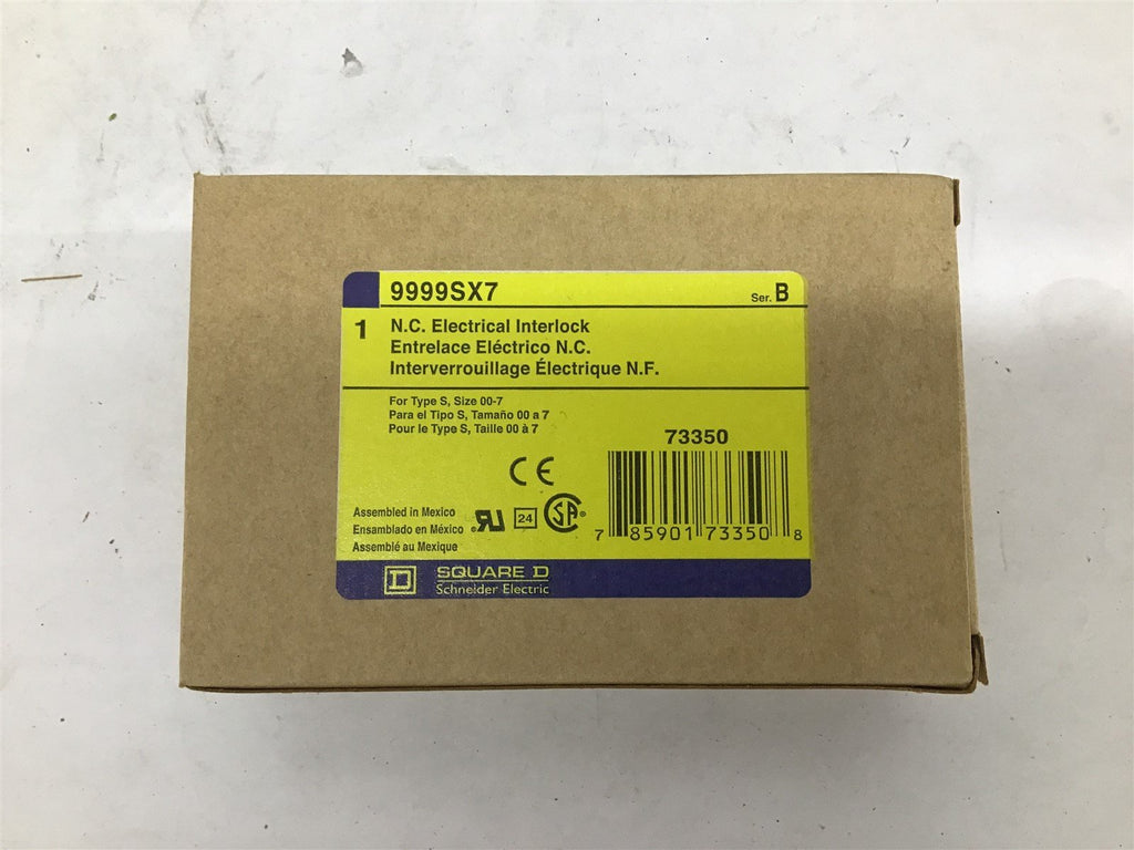Square D 9999SX7 N.C. Electrical Interlock