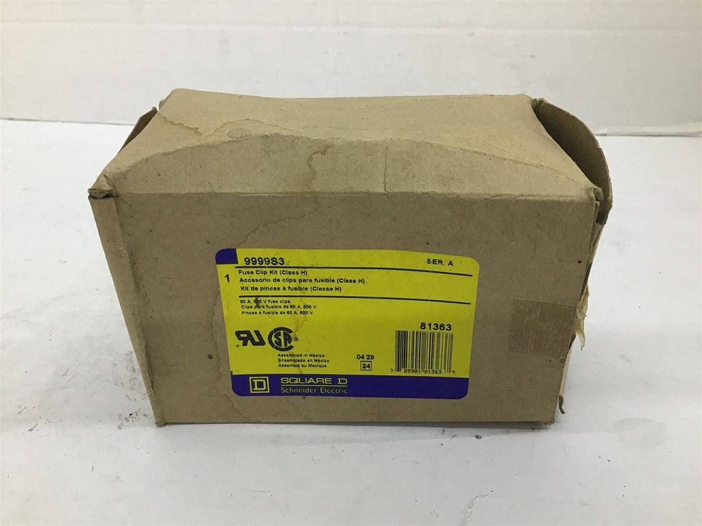 Square D 9999S3 Ser. A Fuse Clip Kit Class H