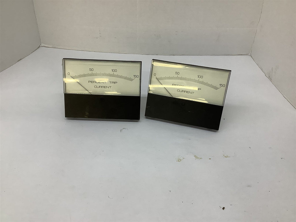 Modutec Percent Trip Current 0-150 Meter Lot Of 2