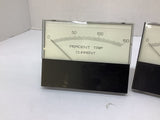 Modutec Percent Trip Current 0-150 Meter Lot Of 2