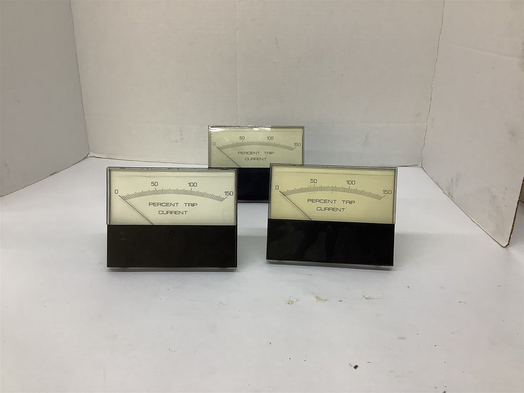 Modutec Percent Trip Current 0-150 Meter Lot Of 3