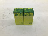 Mann Filter H42 Fuel Filter Lot Of 2