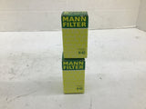 Mann Filter H42 Fuel Filter Lot Of 2