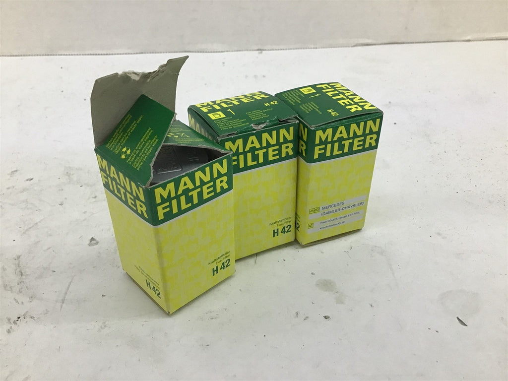 Mann Filter H42 Fuel Filter Lot Of 3