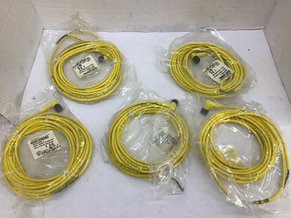 Brad-Harrison 804001A09M050 Micro-Change Cord Set Lot Of 5
