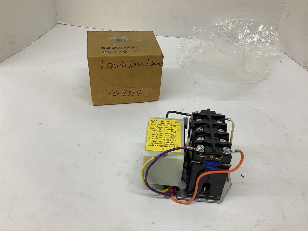 Warrick Controls 2G1F0 Control Relay 115 V 50/60 Hz 16 Amp