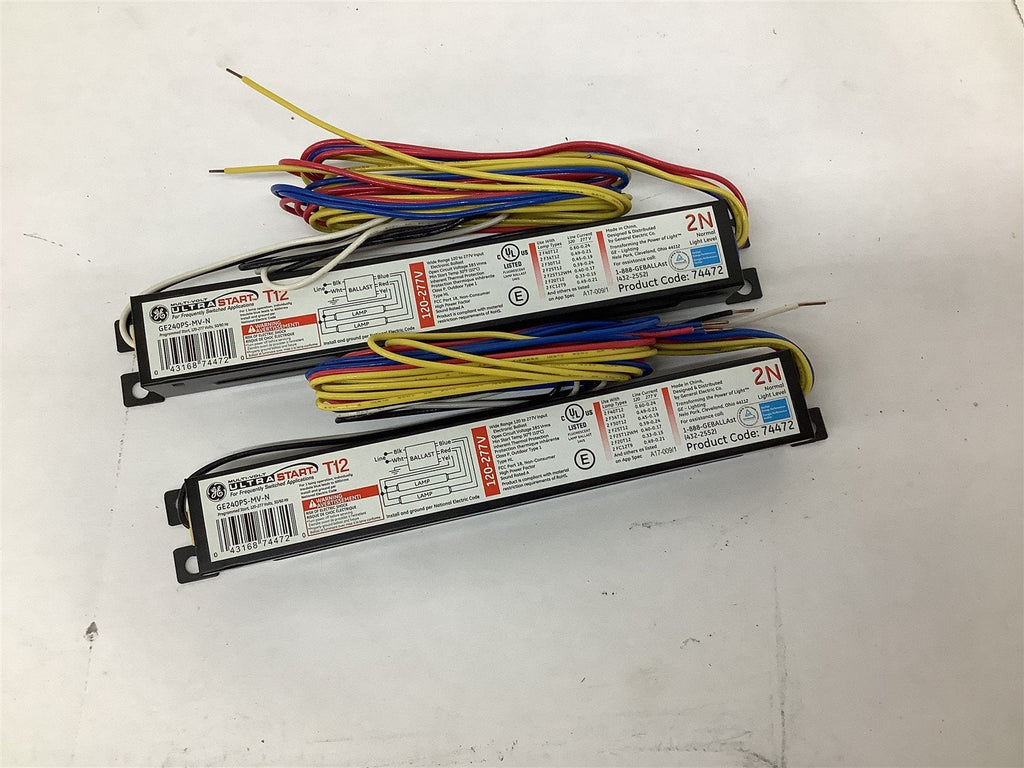 GE GE240PS-MV-N Program Start Electronic Ballast Lot Of 2