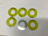 Allen-Bradley 800T-X646EM Emergency Stop Legend Plate 1-3/16" ID Lot Of 6