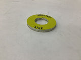 Allen-Bradley 800T-X646EM Emergency Stop Legend Plate 1-3/16" ID Lot Of 6