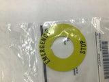 Allen-Bradley 800T-X646EM Emergency Stop Legend Plate Lot of 2