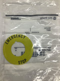 Allen-Bradley 800T-X646EM Emergency Stop Legend Plate Lot of 3