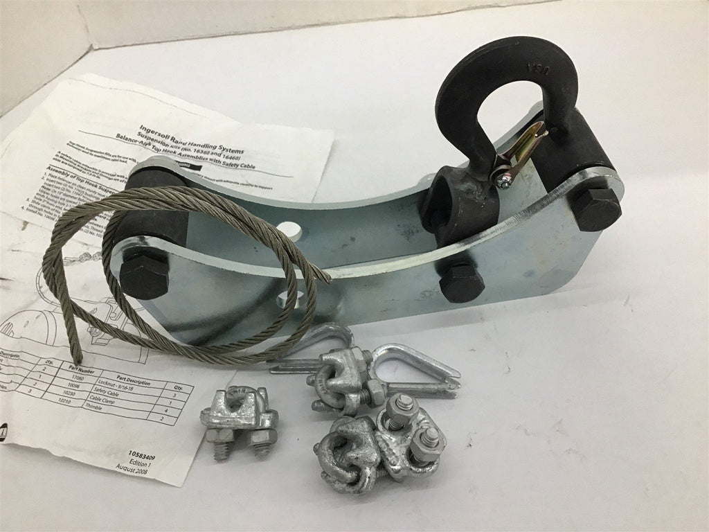 Ingersoll Rand 16360 and 16460 Balance-Air Top Hook Assemblies W/ Safety Cable