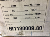 Leeson M1130009.00 DC Motor VAR HP 75-140 V VAR RPM TENV